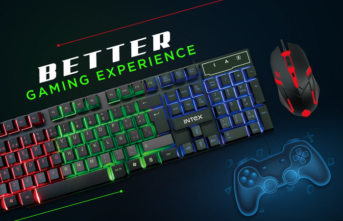 KB+MS Como (IT-KB334) Wired Gaming Keyboard - Intex Technologies