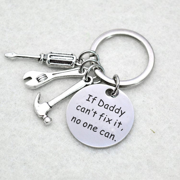 Father's Day Keychain "If Daddy Can't Fix It No One Can" MelodyNecklace