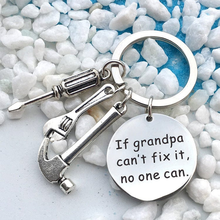 Father's Day Keychain "If Daddy Can't Fix It No One Can" MelodyNecklace