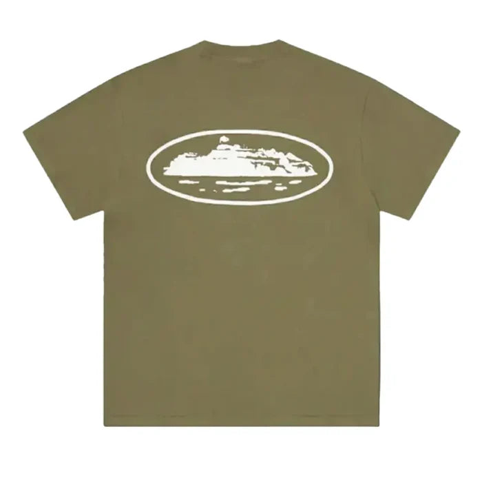Koszulka Corteiz T-Shirt OG Alcatraz Logo Olive L CORTEIZ Koszulki