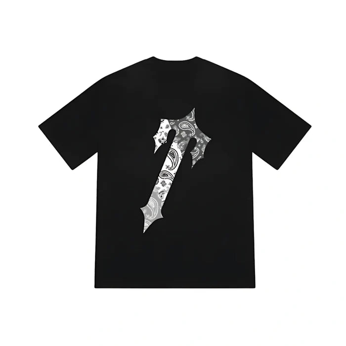 Koszulka Trapstar Decoded Paisley Monochrome Edition Tee Black TRAPSTAR Koszulki