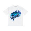 Koszulka Trapstar Flame Print Tee White/Purple TRAPSTAR Koszulki