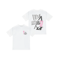 Koszulka Trapstar TS Script Tee White/Pink TRAPSTAR Koszulki