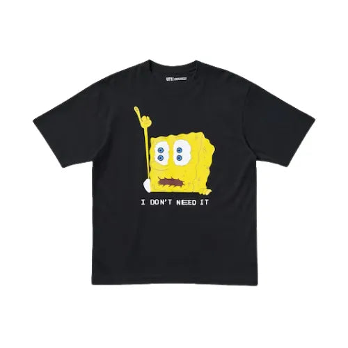 Koszulka Uniqlo x CPFM Spongebob Squarepants UT Graphic T-Shirt Black KAWS X UNIQLO Koszulki