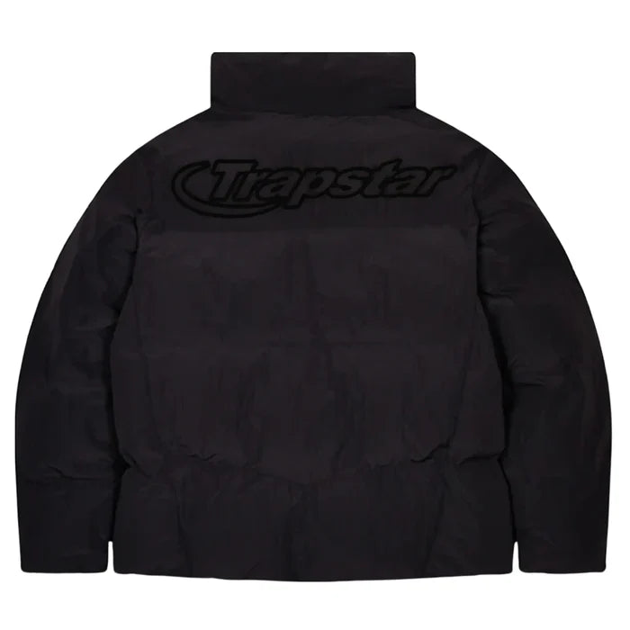Kurtka Zimowa Trapstar Hyperdrive Ripstop Puffer Blackout Front TRAPSTAR Kurtki i bezrękawniki