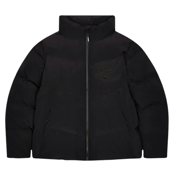 Kurtka Zimowa Trapstar Hyperdrive Ripstop Puffer Blackout Front TRAPSTAR Kurtki i bezrękawniki