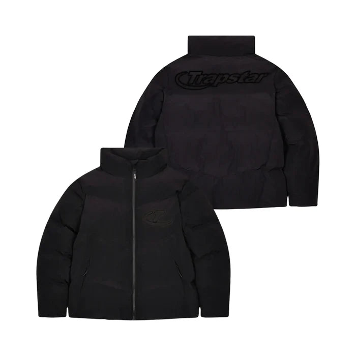 Kurtka Zimowa Trapstar Hyperdrive Ripstop Puffer Blackout Front TRAPSTAR Kurtki i bezrękawniki