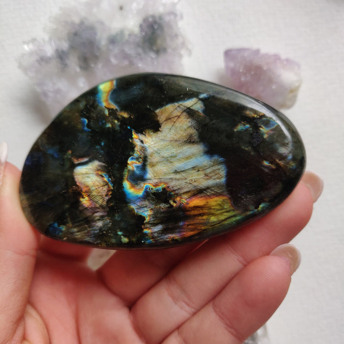 Labradorite Palm Stone (#74) - Simply Affinity