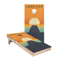 Lake Life Sunset Star Cornhole Boards, - American Cornhole Association