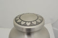 Large/Adult 228 Cubic Inches Pewter Ring of Hearts Brass Cremation Urn for Ashes