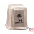 Large/Adult 275 Cubic Ins Ancestral Granite Cremation Urn - Choice of 15 Colors
