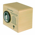 Large/Adult 290 Cubic Inches Wood Photo Funeral Cremation Urn for Ashes