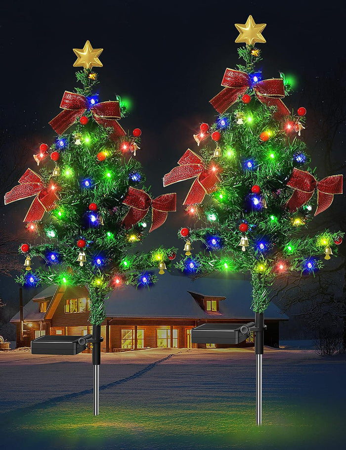 🔥LAST DAY 49% OFF -🎄Solar Christmas Trees Lights Outdoor Decoration Waterproof