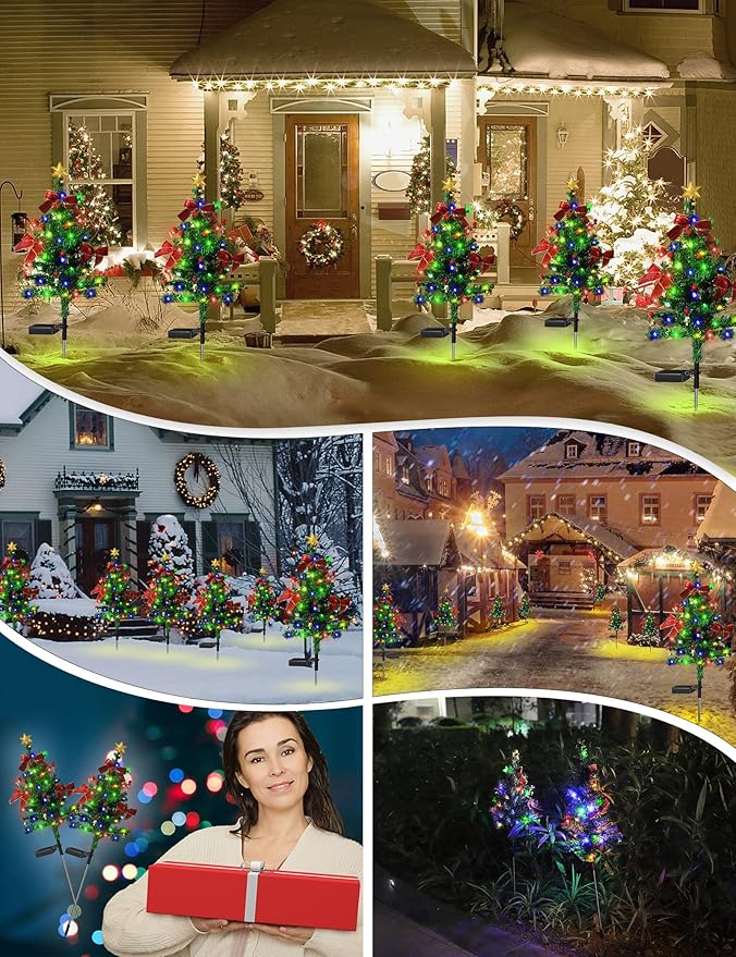 🔥LAST DAY 49% OFF -🎄Solar Christmas Trees Lights Outdoor Decoration Waterproof