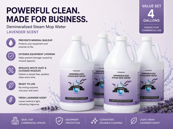 Lavender Demineralized Steam Water