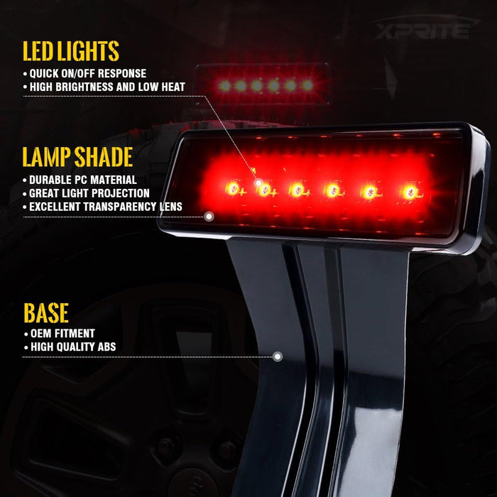 LED Tail Light w/Turn Signal & Brake Light Assembly for Jeep Wrangler JK JKU