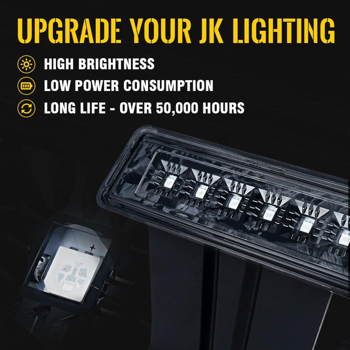 LED Tail Light w/Turn Signal & Brake Light Assembly for Jeep Wrangler JK JKU