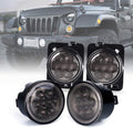 LED Turn Signal Lights and Fender Side Marker Lights for 2007-2018 Jeep Wrangler JK