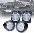 LED Turn Signal Lights and Fender Side Marker Lights for 2007-2018 Jeep Wrangler JK
