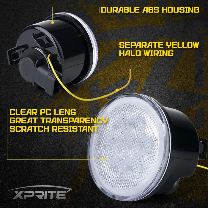 LED Turn Signal Lights with Halo DRL for 07-18 Jeep Wrangler JK