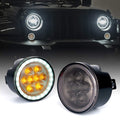 LED Turn Signal Lights with Halo DRL for 07-18 Jeep Wrangler JK