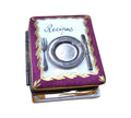 Recipe Book for Collectors Limoges box, hand-painted porcelain made in France