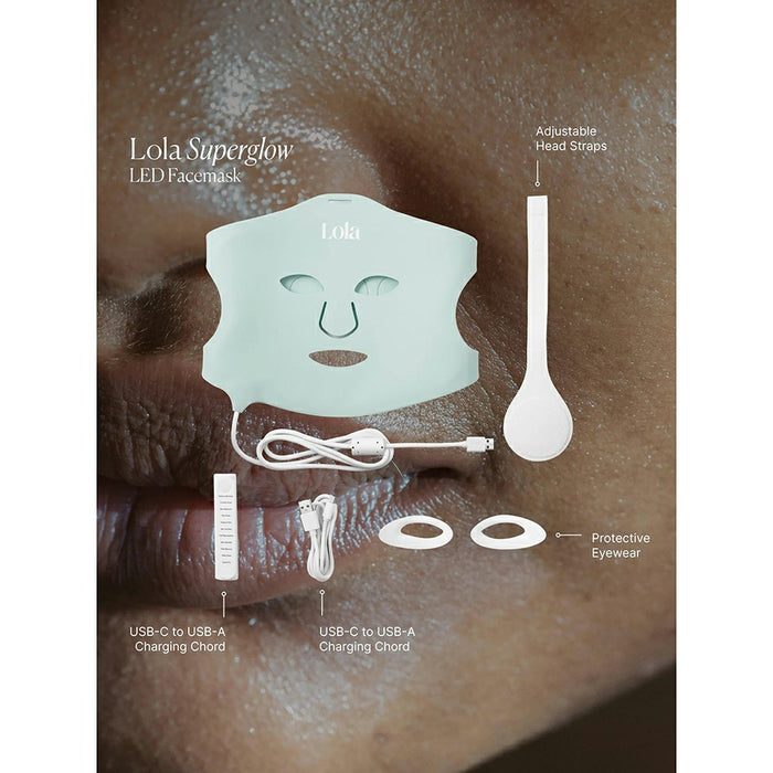 Lola Superglow 7 Plus Near Infrared LED Face Mask - Mint | LOLA-MASK-MINT from Lola - DID Electrical
