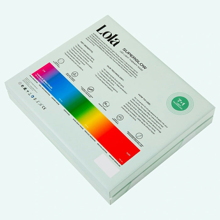 Lola Superglow 7 Plus Near Infrared LED Face Mask - Mint | LOLA-MASK-MINT from Lola - DID Electrical