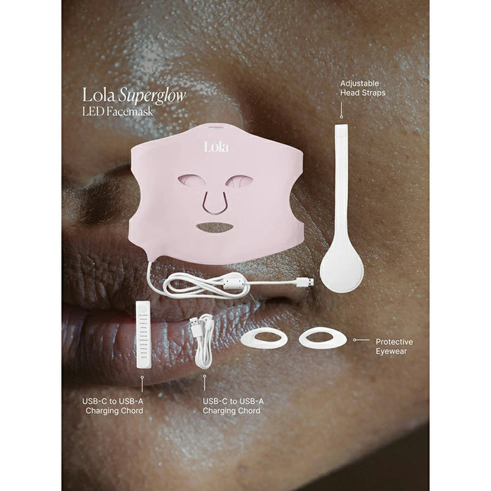 Lola Superglow 7 Plus Near Infrared LED Face Mask - Pink | LOLA-MASK-PINK from Lola - DID Electrical