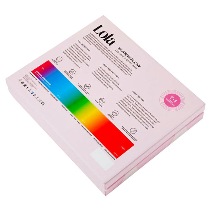 Lola Superglow 7 Plus Near Infrared LED Face Mask - Pink | LOLA-MASK-PINK from Lola - DID Electrical