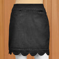 LuLu-B Denim Scalloped Skort