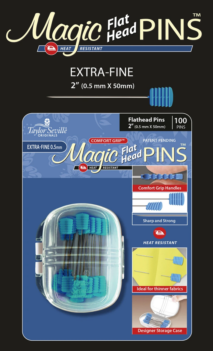 Magic Pins Flat Head Extra Fin