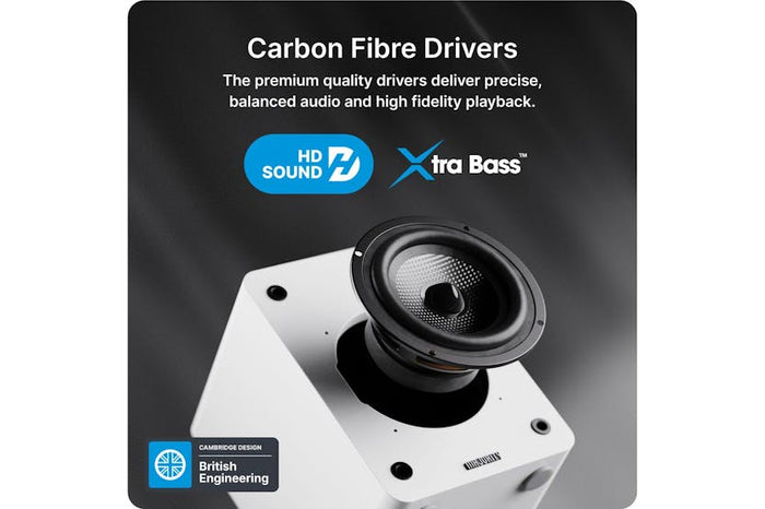 Majority D50X Bluetooth Bookshelf Speaker - White | 1000003125