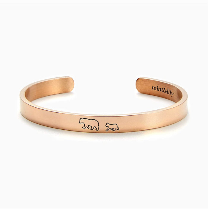 18k Rose Gold Plated / Mama + 1 Cub