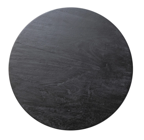 Matte Black Wooden Side Table