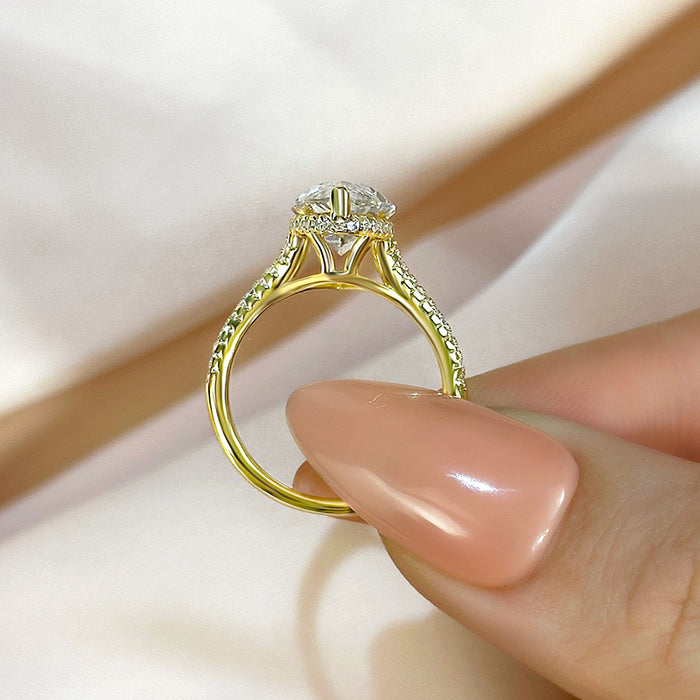 Maxine Exquisite Split Shank 4.0Ct Marquise Cut Engagement Ring