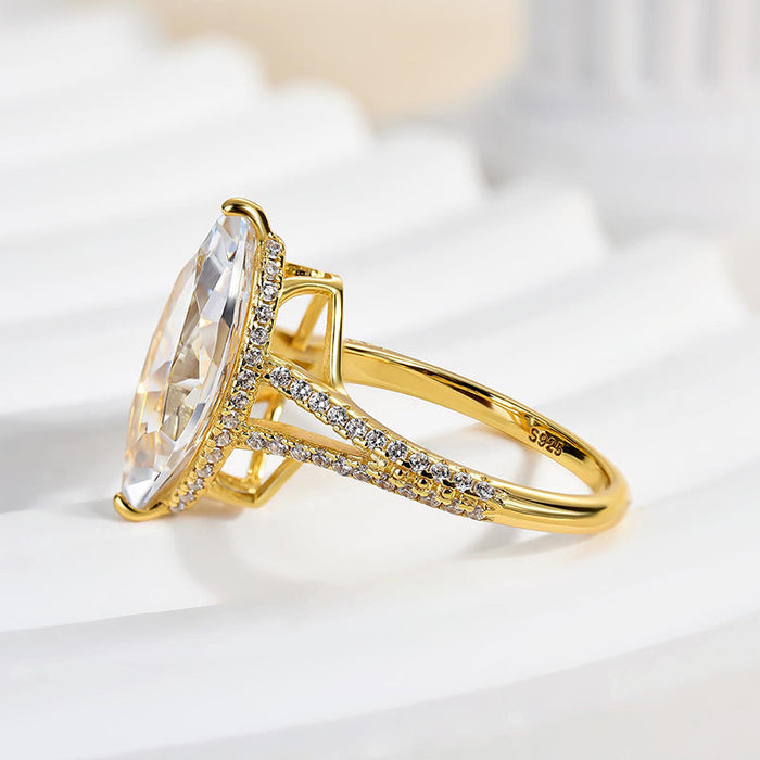 Maxine Exquisite Split Shank 4.0Ct Marquise Cut Engagement Ring