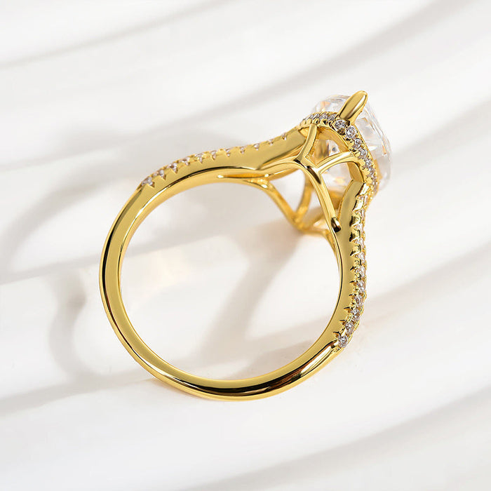 Maxine Exquisite Split Shank 4.0Ct Marquise Cut Engagement Ring