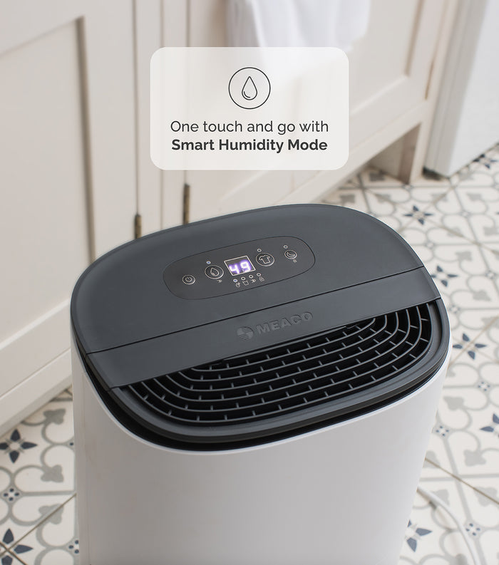 MeacoDry Arete One 12L Dehumidifier And Air Purifier - White | 44005/ARETE