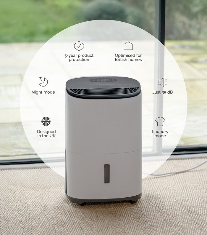 MeacoDry Arete One 12L Dehumidifier And Air Purifier - White | 44005/ARETE