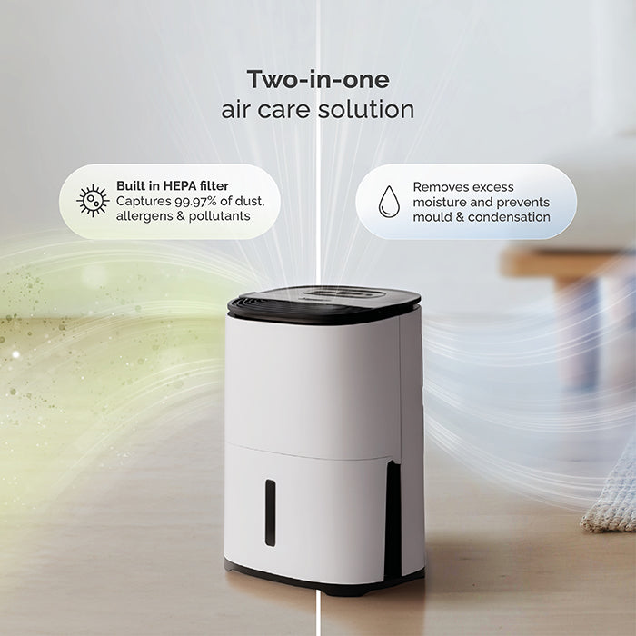 MeacoDry Arete One 6L Compact Air Purifier and Dehumidifier - White | 44002/ARETE