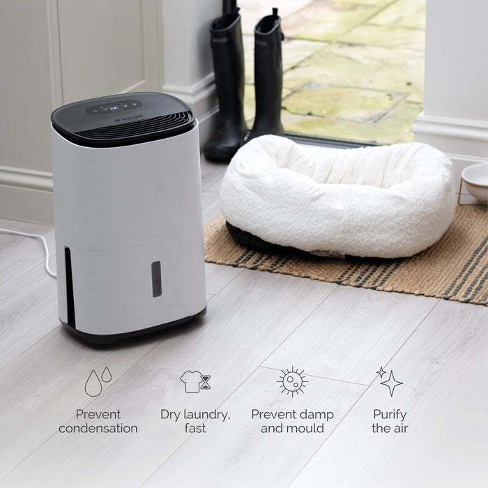 MeacoDry Arete One 6L Compact Air Purifier and Dehumidifier - White | 44002/ARETE