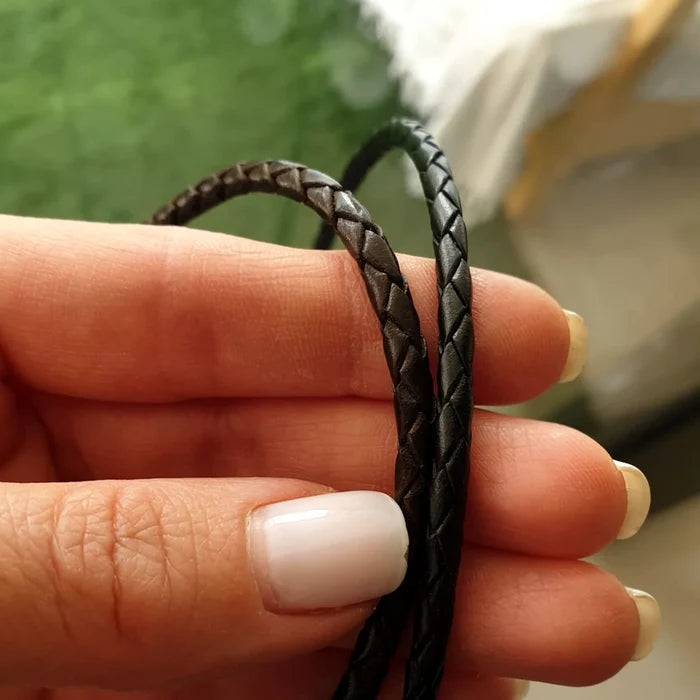 Men Infinity Bracelet Sterling Silver Mens Leather Bracelet