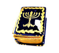 Menorah Book Limoges box, hand-painted porcelain made in France