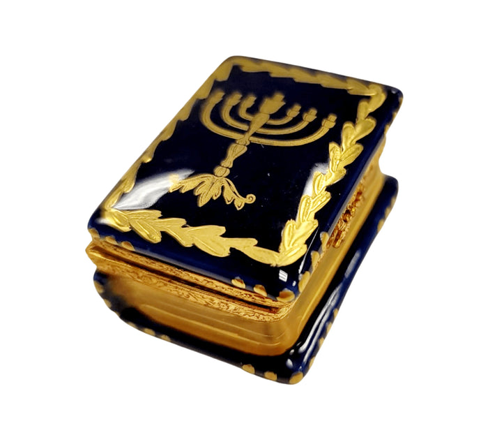 Hand-painted Menorah Book Limoges box, additional photo