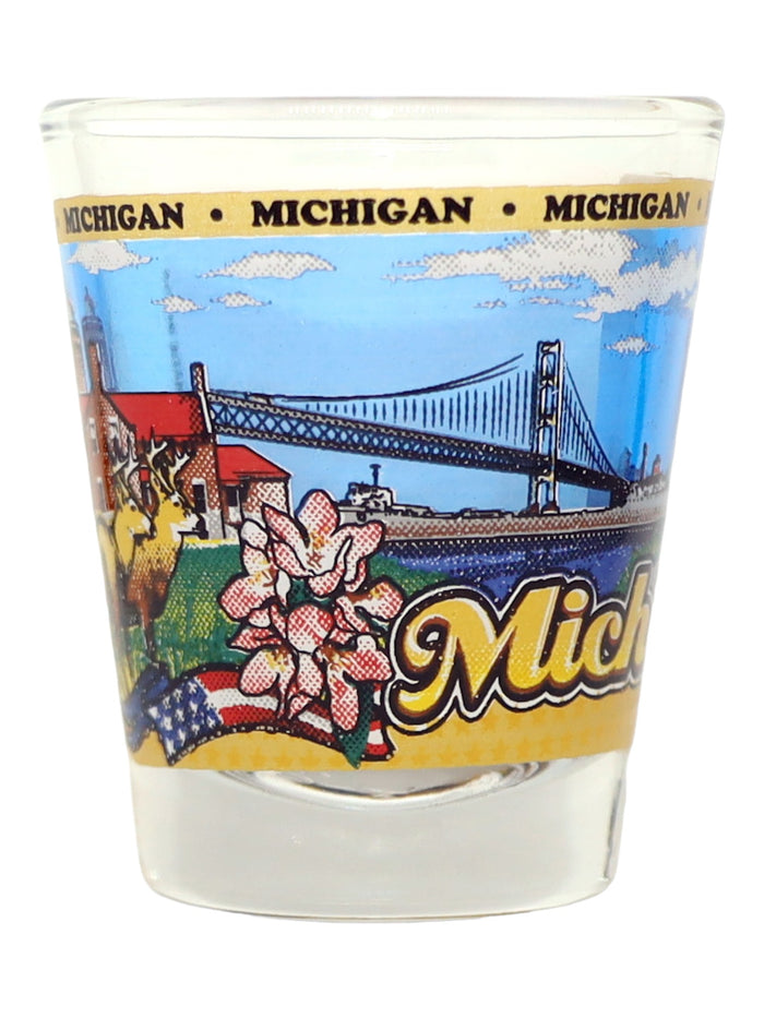 Michigan State Wraparound Shot Glass