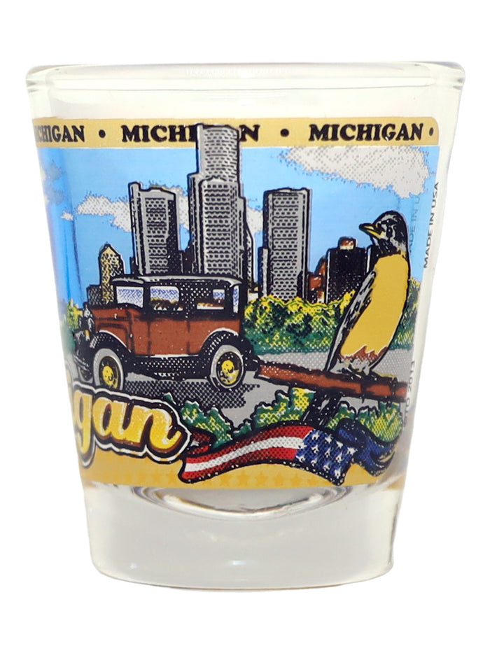 Michigan State Wraparound Shot Glass