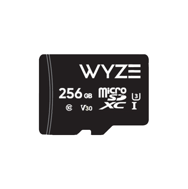 2664x1512 black and white microSD card for Wyze Cams.