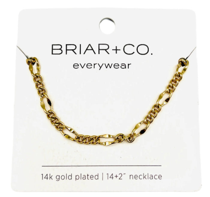 Mirror Figaro Chain Necklace