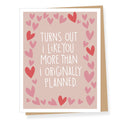 More than Planned Valentine's Day Card